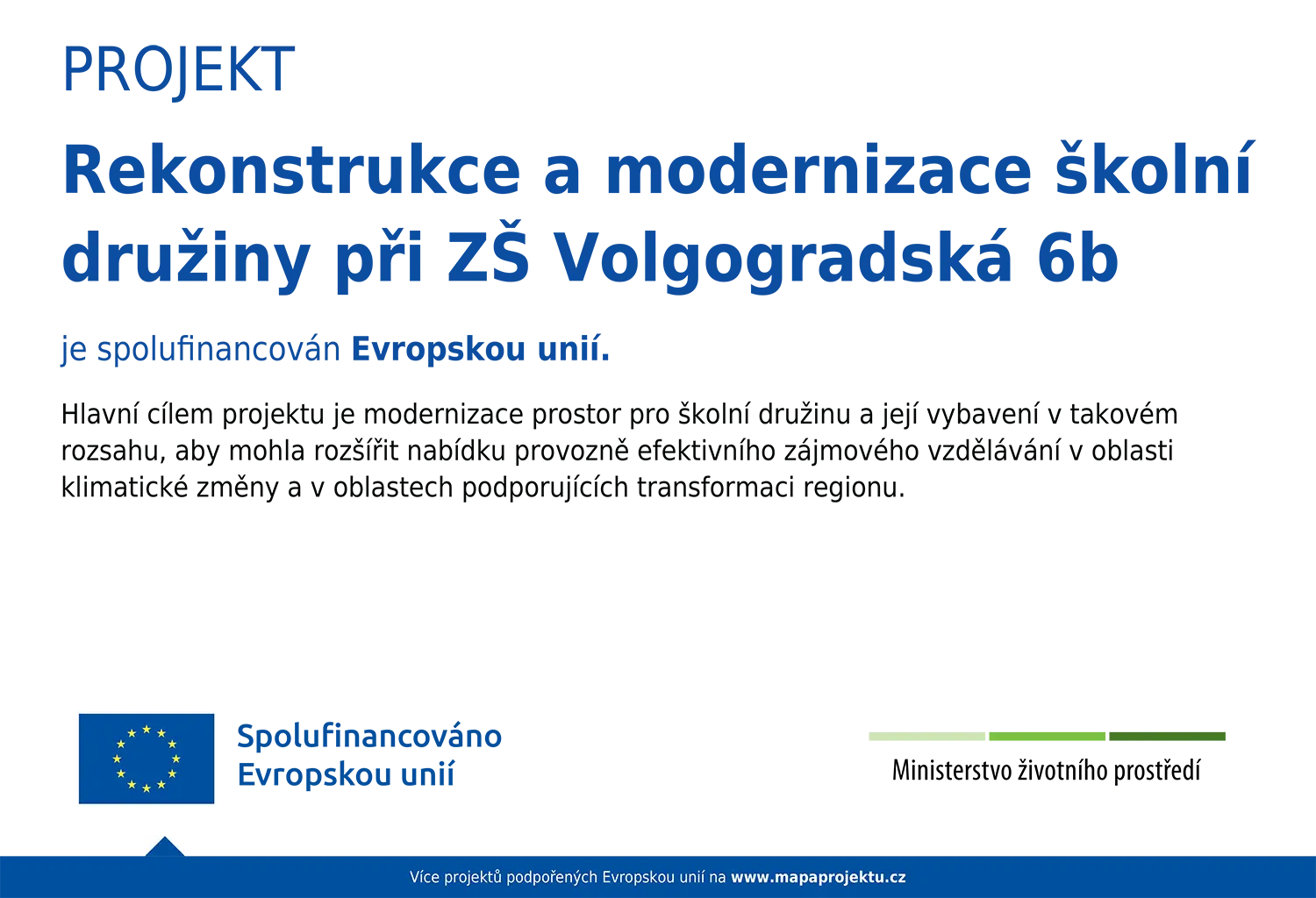 Rekonstrukce ŠD