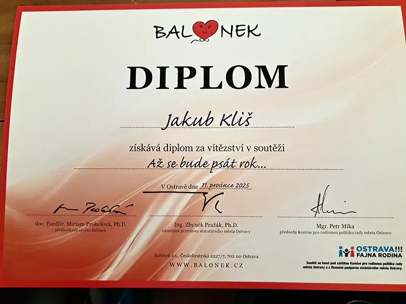Literární soutěž Balónek