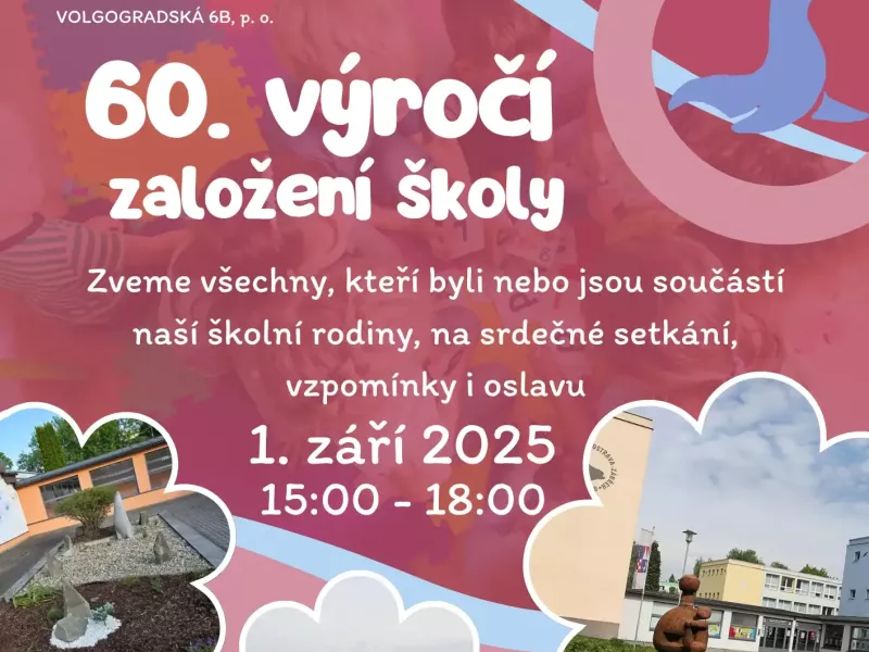Plakát - 60. výročí založení školy