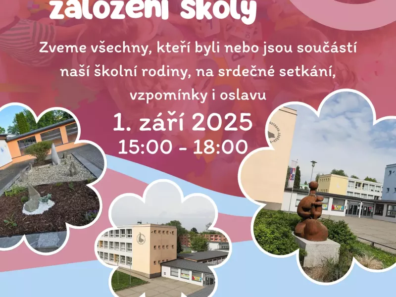 Plakát - 60. výročí založení školy