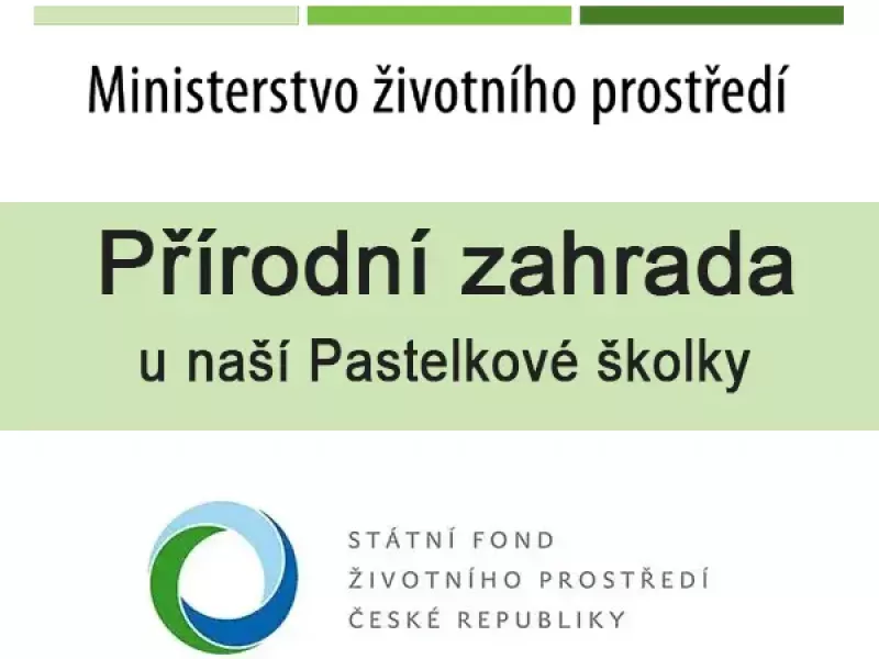 Přírodní zahrada u naší Pastelkové školky