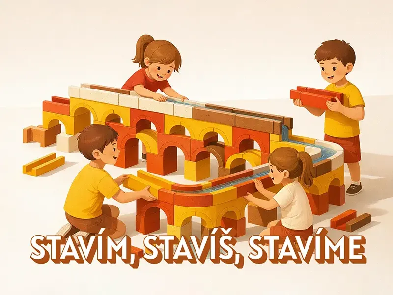 Staví, stavíš, stavíme