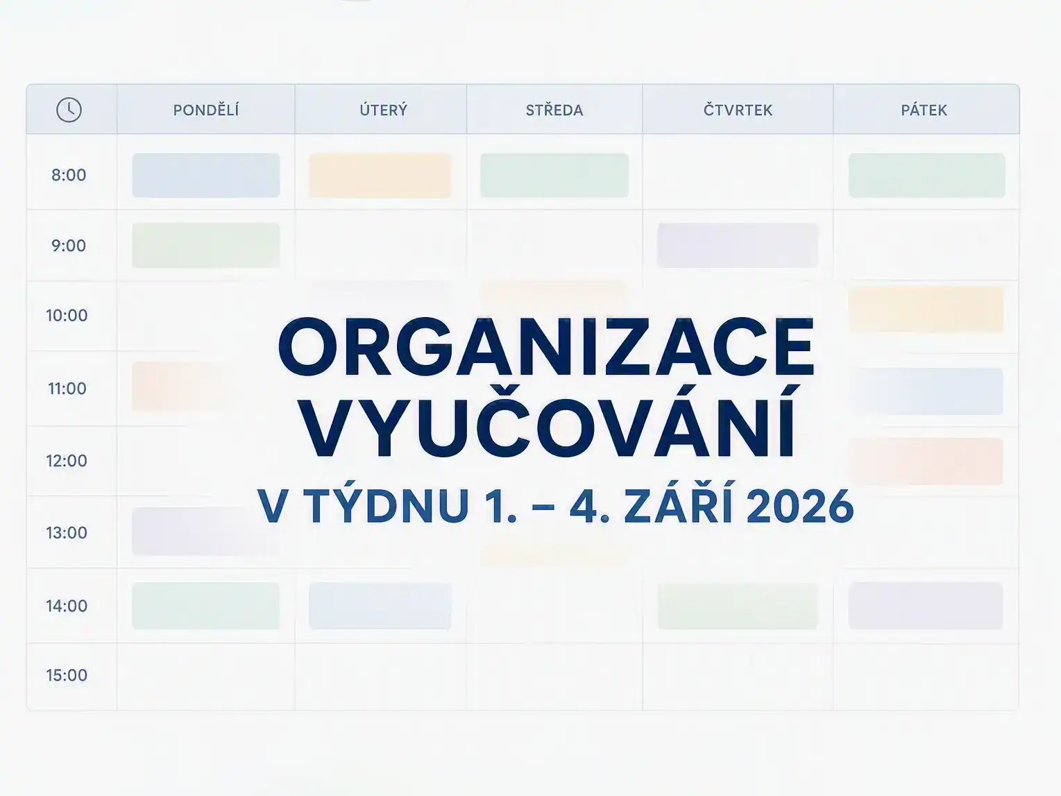 Organizace vyučování